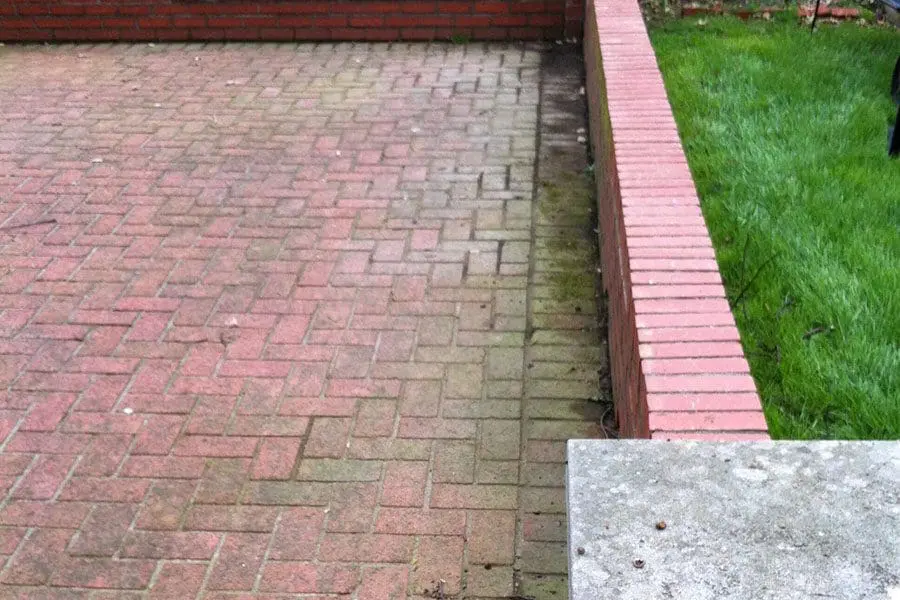 Before Restorative Cleaning | Integrity Curb Appeal Pressure Washing Patio Cleaning
